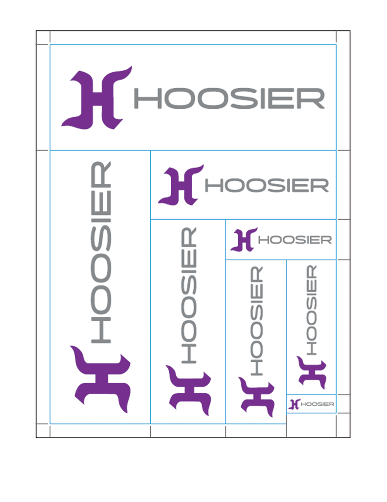 -Hoosier Decal Sheet Horizontal - 24014004